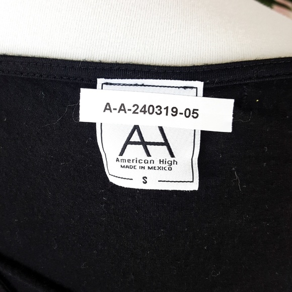 American High Skull Graphic Black Tank Top S - Picture 5 of 6